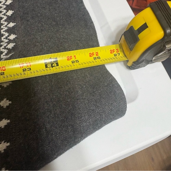 T by Talbots grey, black, and white Fair Isle print longline cowl neck sweater - Picture 10 of 10